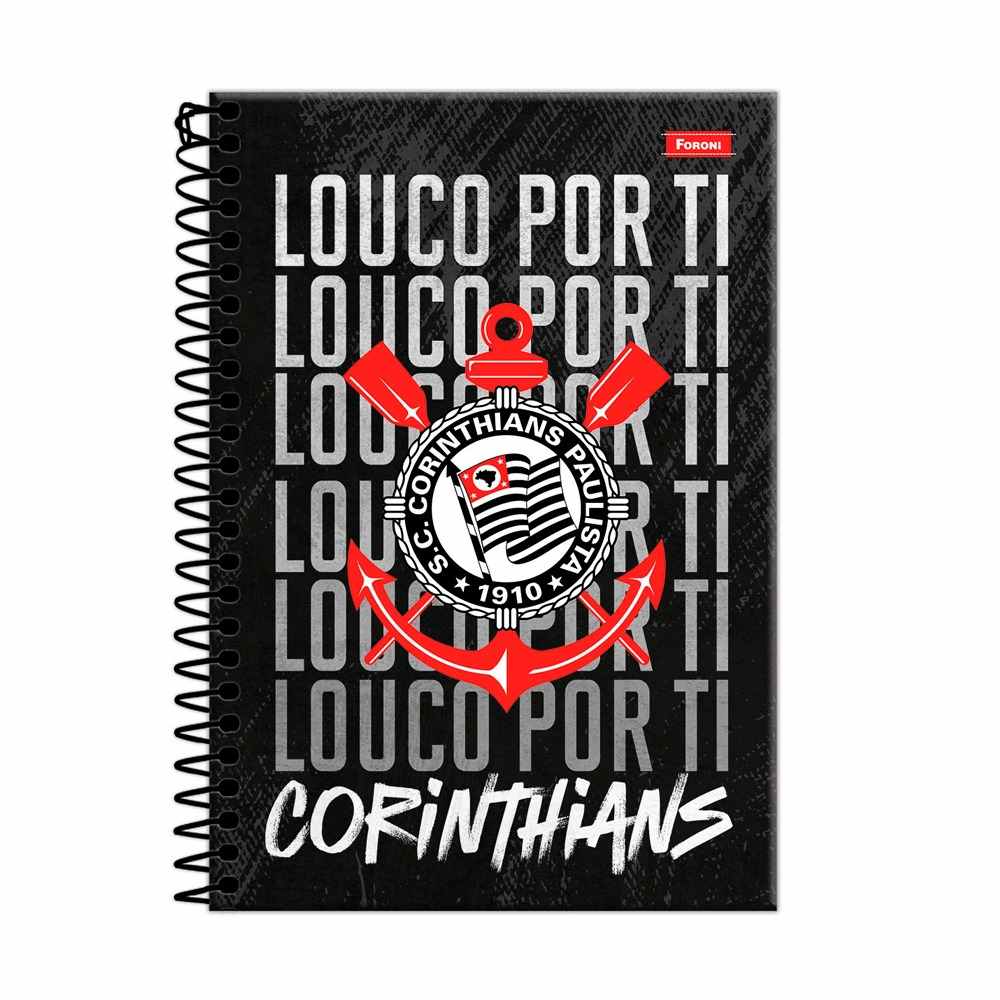 CADERNO ESPIRAL 1/4 CORINTHIANS C.D.